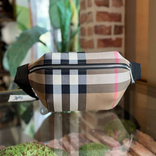 BURBERRY Sonny IP Check Canvas Belt Bag