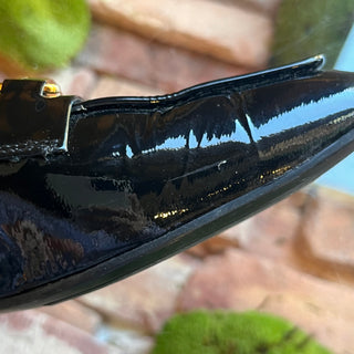 PRADA Black Patent Leather Slip On Loafers SZ 36 (US 6)