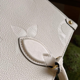 LOUIS VUITTON OnTheGo MM Beige Empriente Giant Monogram Leather Tote
