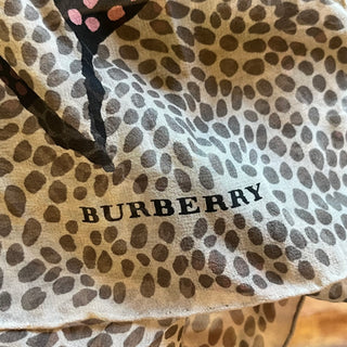BURBERRY Sheer Printed Silk Scarf