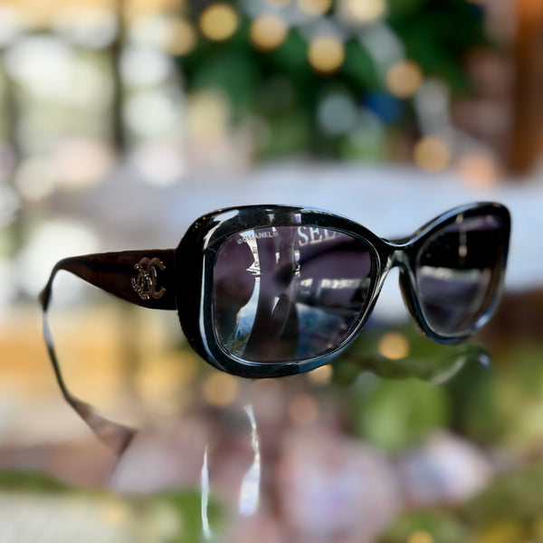 CHANEL Acetate Rectangle CC Sunglasses 5468-B-A CHANEL Acetate Rectangle CC Sunglasses 5468-B-A