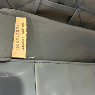 BOTTEGA VENETA Cassette Blue Paper Calfskin Intrecciato Leather Belt Bag