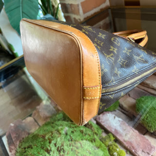LOUIS VUITTON Vintage Alma PM Brown Monogram Canvas Top Handle