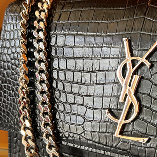 Saint Laurent Cassandre Matelasse Envelope Wallet on Chain (WOC)