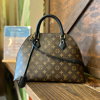 LOUIS VUITTON Alma BNB Monogram Canvas Black Top Handle