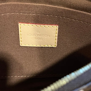 LOUIS VUITTON Multi Pochette Accessories Pink Brown Monogram Coated Canvas Crossbody Bag
