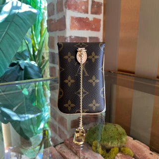 LOUIS VUITTON Vintage Monogram Canvas Etui Phone Case MM