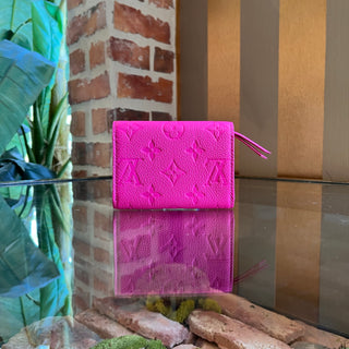 LOUIS VUITTON Pink Murikami Rosalie Wallet