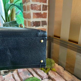 GUCCI Medium Diana Black Leather Tote Bag