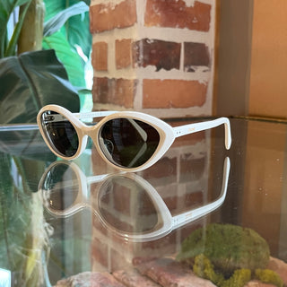 CELINE CL40264U Cream Cat Eye Acetate Sunglasses