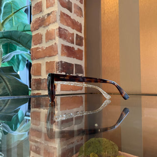 JIMMY CHOO MIRTA/S Tortoise Shell Acetate Round Sunglasses