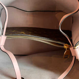 LOUIS VUITTON Neonoe MM Rose Poudre Monogram Canvas Bucket Bag