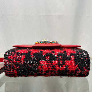 DOLCE & GABBANA DG Millennials Mini Red Tweed Crossbody