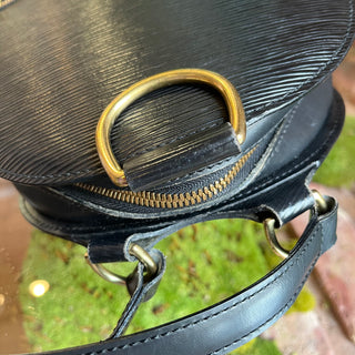 LOUIS VUITTON Mabillon Black Epi Leather Vintage Backpack