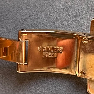 MICHELE Bronze/Diamonds Stainless Steel Watch