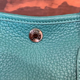HERMES Garden Party 30 Vert Verone Negonda Leather Tote