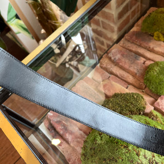GUCCI Bamboo Gold GG Green Red Web Stripe Belt SZ80/32(4US)