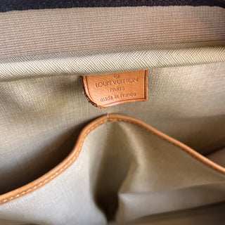 LOUIS VUITTON Deauville Brown Monogram Canvas Vintage Satchel