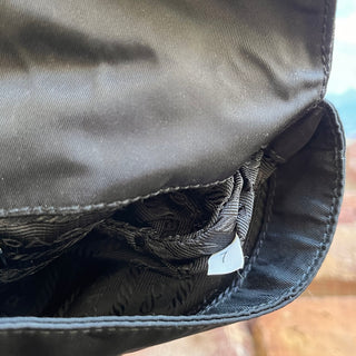 PRADA Black Tessuto Nylon Belt Bag