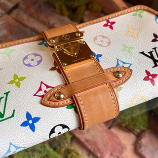 LOUIS VUITTON Shirley White Multicolor Murakami Shoulder Bag