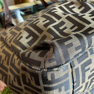 FENDI Brown Zucca Canvas Tote