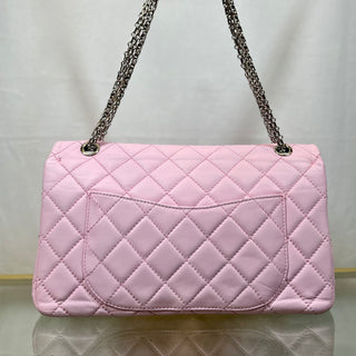 CHANEL Reissue Flap Bag 2.55 225 Pink Calfskin Quilted Shoulder Bag