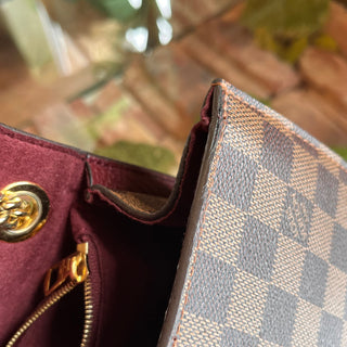 LOUIS VUITTON Wight Damier Ebene Bordeaux Canvas Shoulder Bag