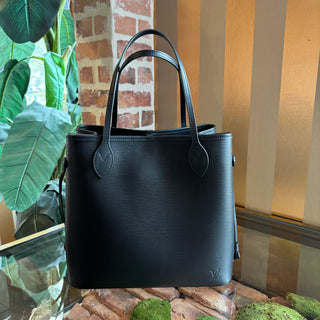 LOUIS VUITTON Neverfull MM Black Epi Leather Tote Bag