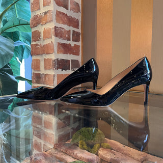 STUART WEITZMAN Black Patent Leather Heels SZ 7.5