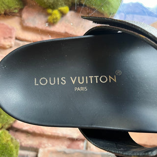 LOUIS VUITTON Bom Dia Flat Comfort Mule Slides SZ 42 (US 12)