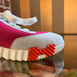 HERMES Rose Vinicunca Air Mesh Bouncing Sneakers SZ 39 (US 9)