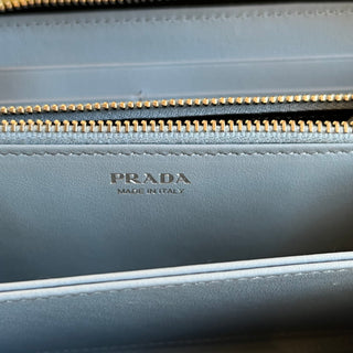 PRADA Long Black Leather Wallet