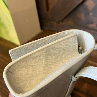 SAINT LAURENT Kate Crema Soft Grain De Poudre Belt Bag