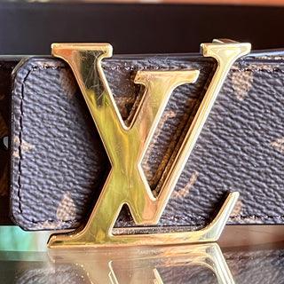 LOUIS VUITTON Reversible LV Monogram Brown Leather Belt SZ 100/40
