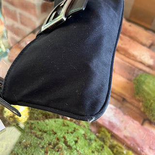 FENDI Black Nylon Vintage Shoulder Bag