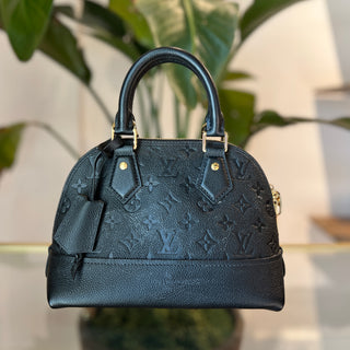 LOUIS VUITTON Neo Alma BB Black Monogram Empriente Leather Satchel