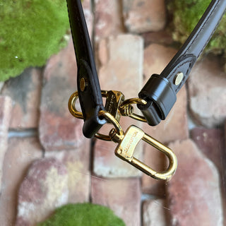 LOUIS VUITTON Brown Leather Adjustable Strap