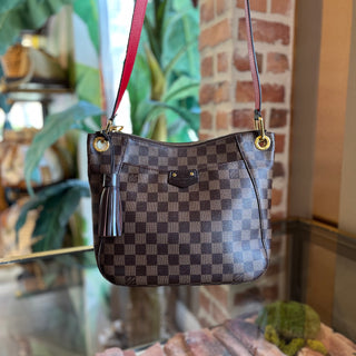 LOUIS VUITTON South Bank Damier Ebene Canvas Crossbody