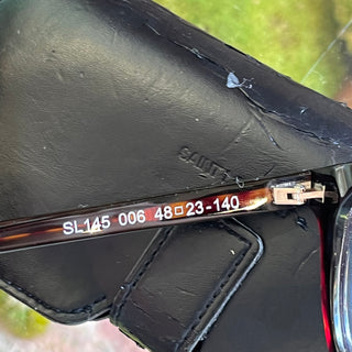 SAINT LAURENT SL145 006 Black Wayfarer Acetate Eyeglasses