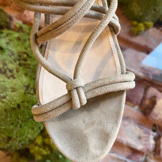 PRADA Beige Suede Slingback Espadrille Sandals SZ 39 (US 9)