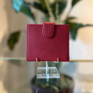 GUCCI Interlocking G Logo Red Dollar Compact Bi-Fold Wallet