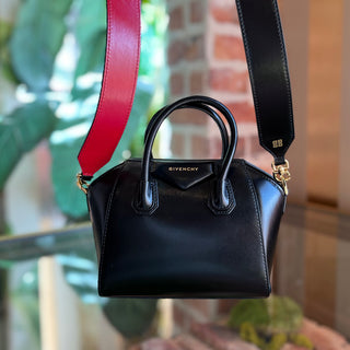 GIVENCHY Antigona Toy Black Smooth Leather Top Handle