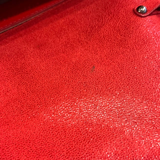 STELLA MCCARTNEY Falabella Red Vegan Shaggy Deer Crossbody Bag