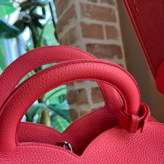 TIFFANY & CO. Return to Tiffany Heart Red Leather Tote Bag