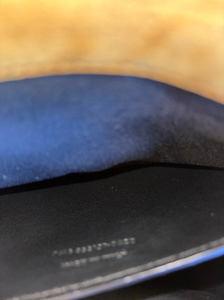 SAINT LAURENT Small Croc Nubuck Niki Shoulder Bag