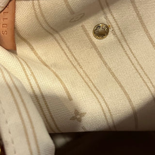 LOUIS VUITTON Neverfull MM Damier Azur Canvas Tote Bag