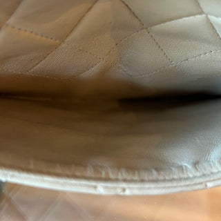 CHANEL Vintage Classic Top Handle Flap Bag Quilted Lambskin Medium