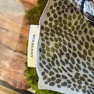 BURBERRY Sheer Printed Silk Scarf