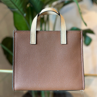 MARC JACOBS Grind Mini Bicolor Leather Tote Bag