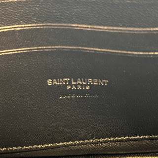 SAINT LAURENT Lou Camera Mini Black Grain de Poudre Matelassé Monogram Crossbody Bag